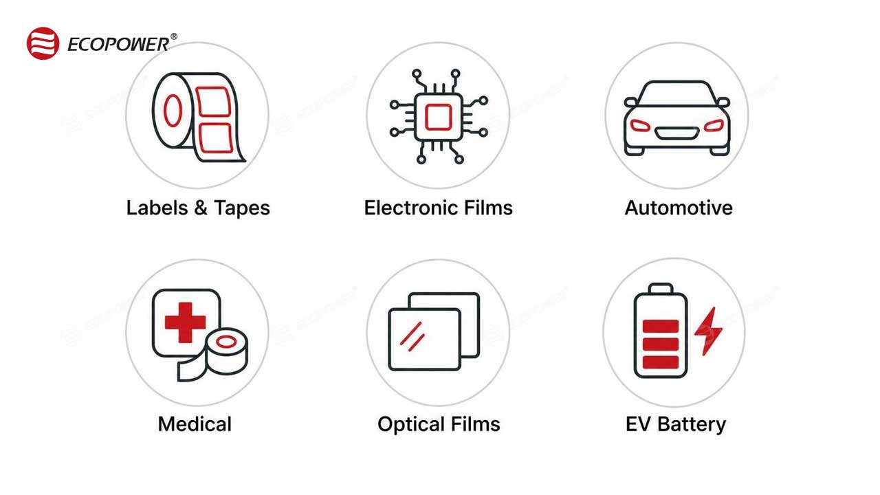 Silicone release coating applications - labels, electronics, automotive, medical, EV battery