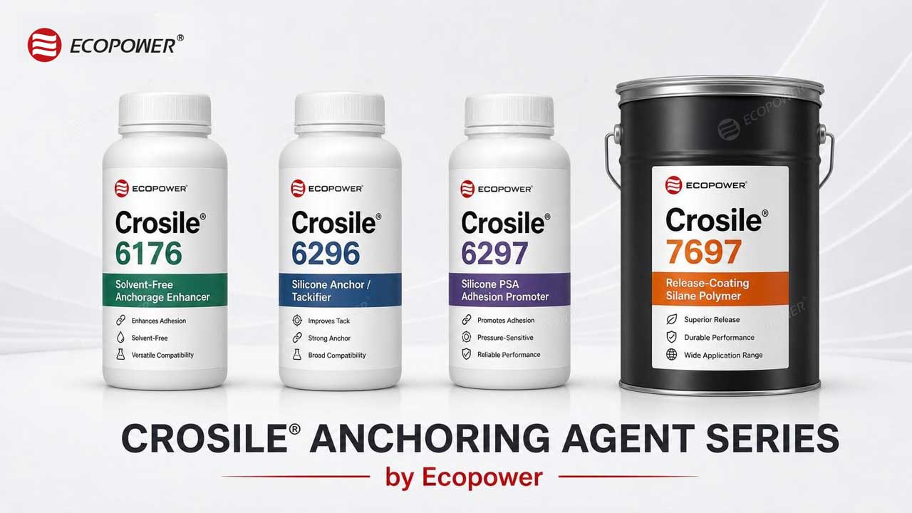 Ecopower Crosile anchoring agent product series for silicone release coatings