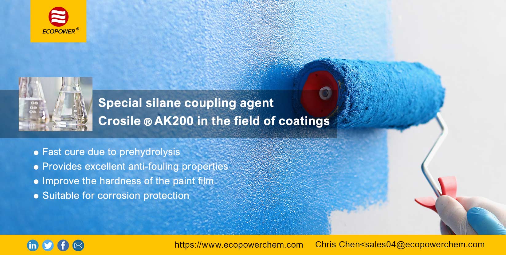Crosile®AK200 در کاربردهای مختلف پوشش - ECOPOWER